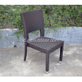 Outdoor Furnitur Buatan Rotan Kursi Putih